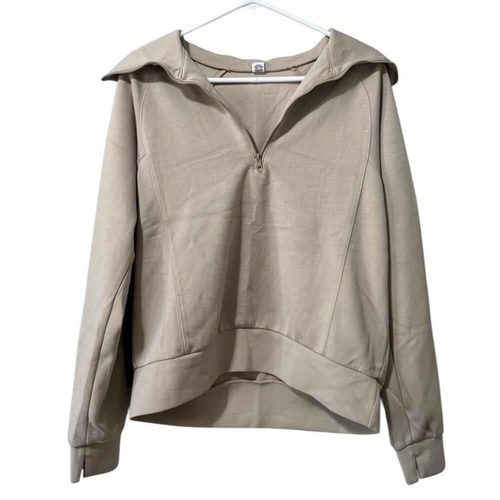 Prinbara Women Size Small Sweatshirt & Sweatpants Set Long Sleeve Zipper Stretch